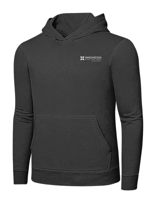 Charcoal 7.8 oz Ring Spun Hooded Sweatshirt w/Innovation Care Partners Logo