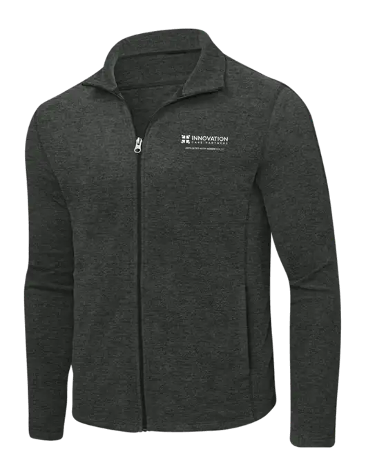 Charcoal Heather Microfleece Full-Zip Jacket w/Innovation Care Partners Logo