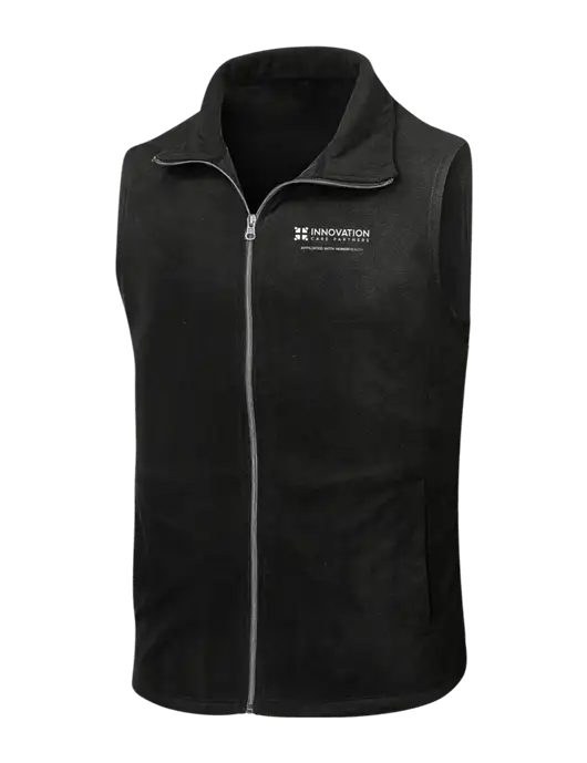 Black Microfleece Vest w/Innovation Care Partners Logo