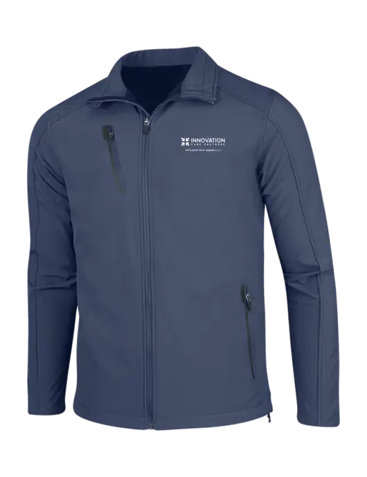 Navy Welded Softshell Jacket w/Innovation Care Partners Logo