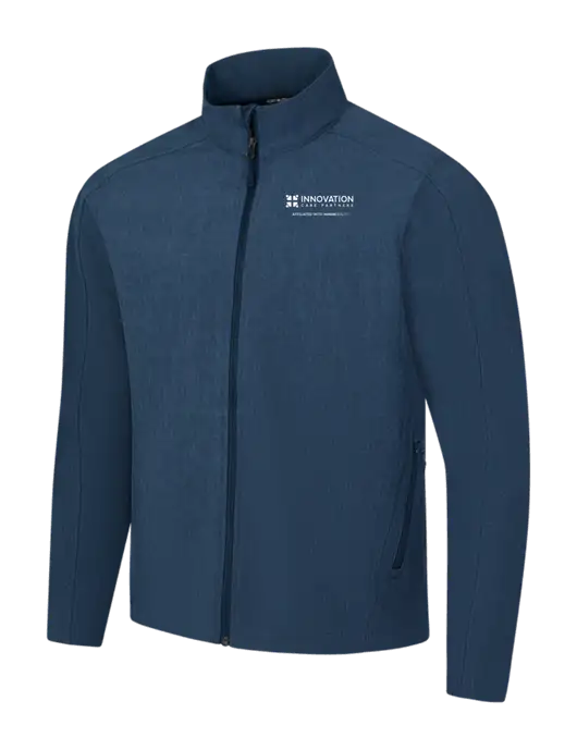 Navy Heather Core Soft Shell Jacket w/Innovation Care Partners Logo