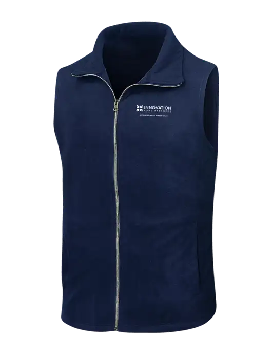 Navy Microfleece Vest w/Innovation Care Partners Logo