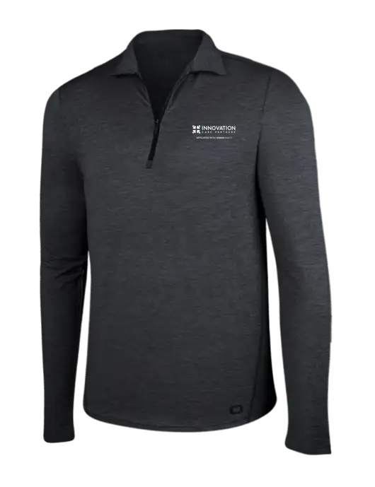 OGIO Blacktop Heather Endurance Force 1/4 Zip w/Innovation Care Partners Logo