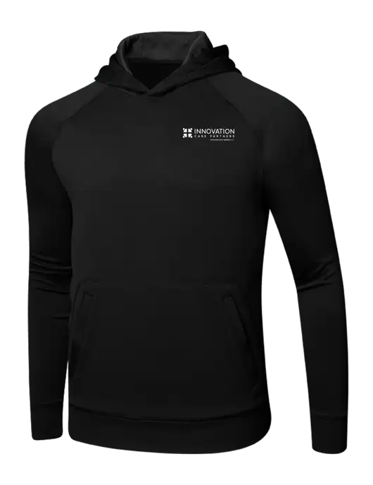Tech Black Fleece Hooded Sweatshirt w/Innovation Care Partners Logo