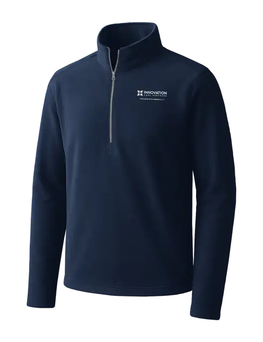Navy Microfleece 1/2 Zip Pullover w/Innovation Care Partners Logo