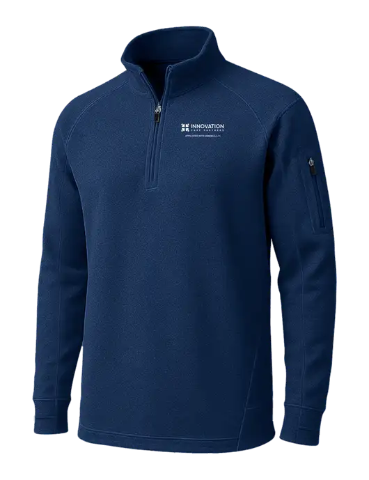 True Navy Tech Fleece 1/4 Zip Pullover w/Innovation Care Partners Logo