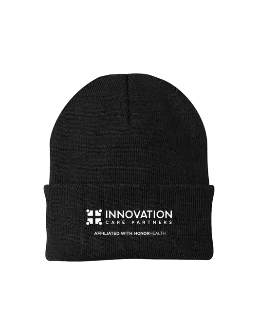 Black Knit Cap w/Innovation Care Partners Logo