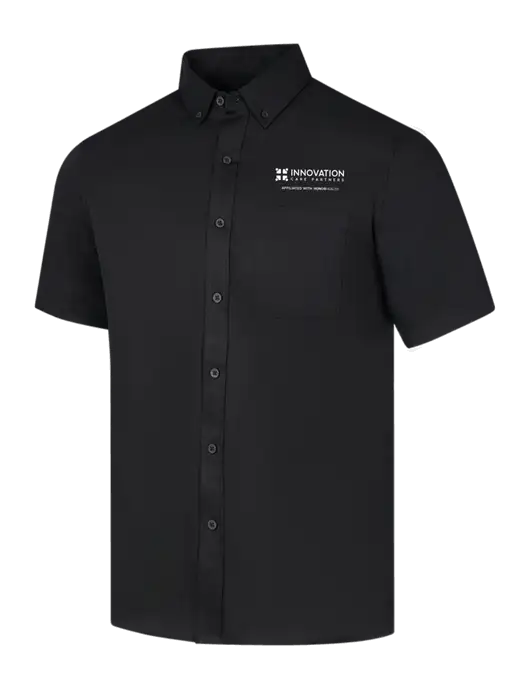 Short Sleeve Deep Black Superpro React Twill Shirt w/Innovation Care Partners Logo