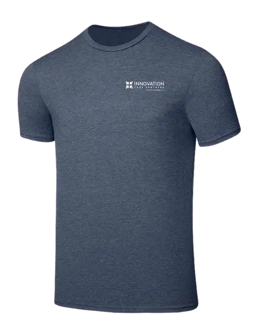 Seriously Soft Heathered Navy T-Shirt w/Innovation Care Partners Logo
