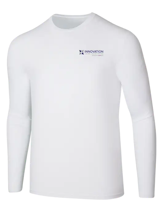 Seriously Soft White Long Sleeve T-Shirt w/Innovation Care Partners Logo
