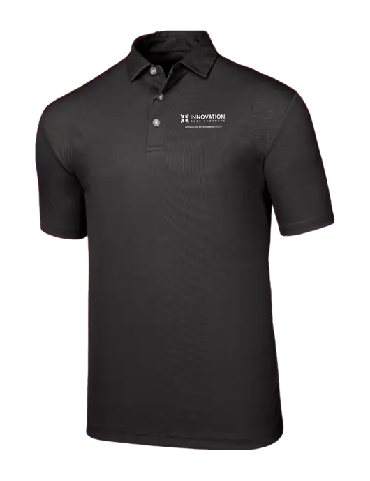 Callaway Birdseye Black Polo w/Innovation Care Partners Logo