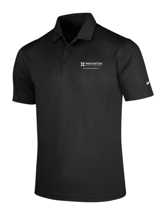 NIKE Black Dri-Fit Vertical Mesh Polo w/Innovation Care Partners Logo