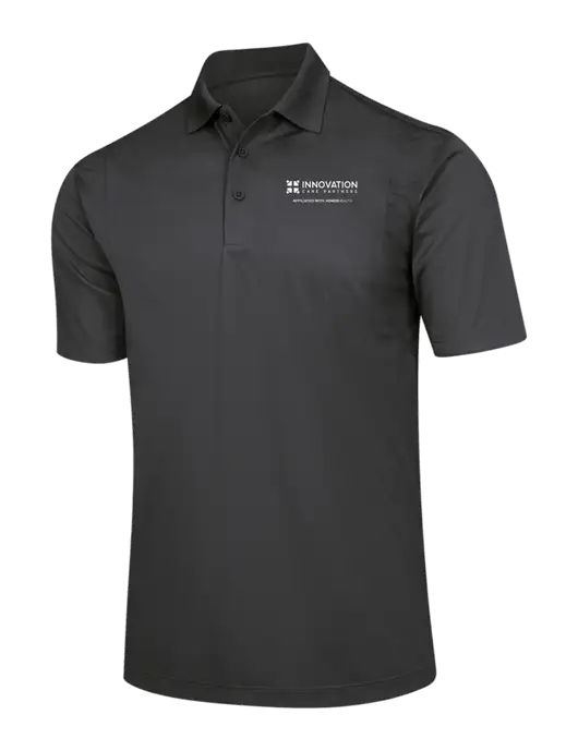 Dark Grey Micropique Sport-Wick Polo w/Innovation Care Partners Logo