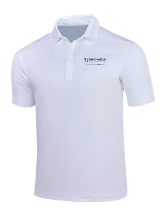 White Posi-UV Pro Polo w/Innovation Care Partners Logo