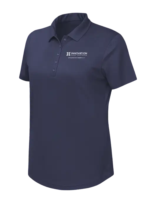 Callaway Womens Birdseye Navy Polo w/Innovation Care Partners Logo