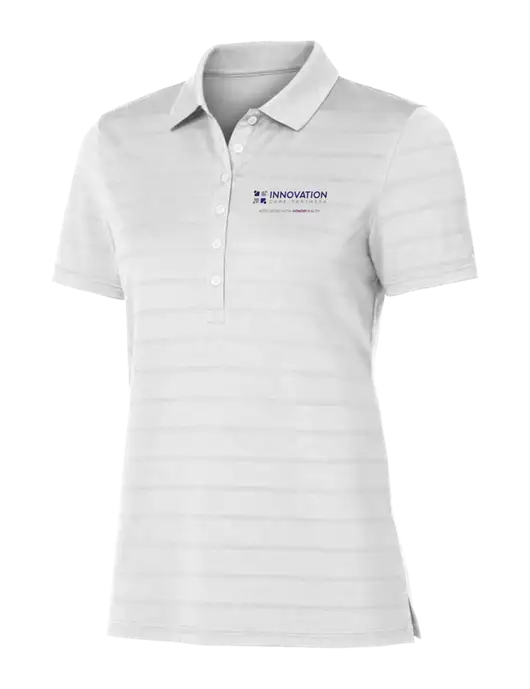 Callaway Womens Bright White Ventilated Polo w/Innovation Care Partners Logo