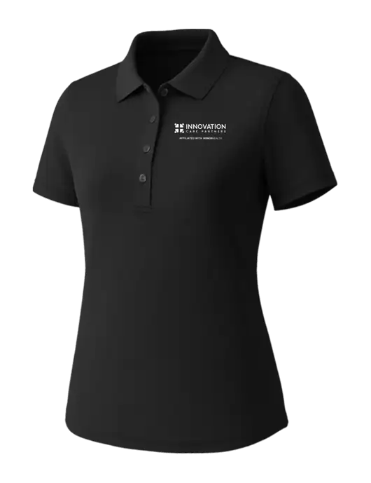 Callaway Womens Core Black Performance Polo w/Innovation Care Partners Logo