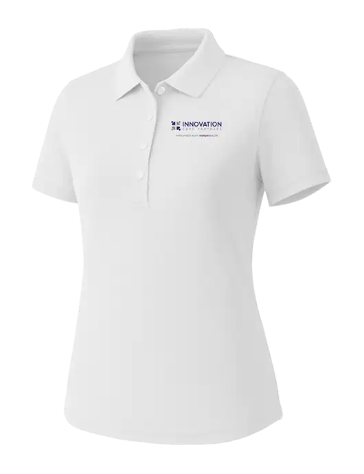 Callaway Womens Core Bright White Performance Polo w/Innovation Care Partners Logo
