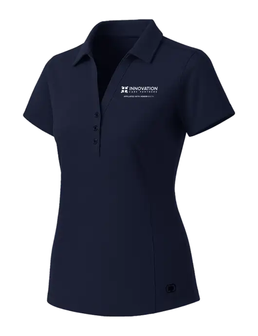 OGIO Womens Navy ONYX Polo w/Innovation Care Partners Logo