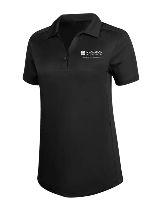 Womens Black Diamond Jacquard Polo w/Innovation Care Partners Logo