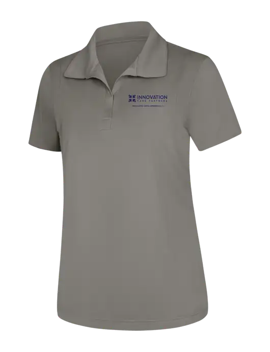 Womens Medium Grey Micropique Sport-Wick Polo w/Innovation Care Partners Logo