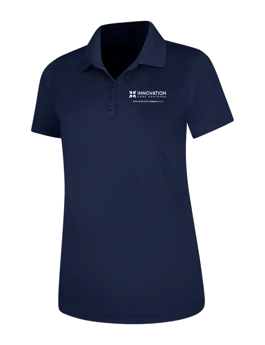 Dark Navy Womens Dry Zone UV Mesh Polo w/Innovation Care Partners Logo