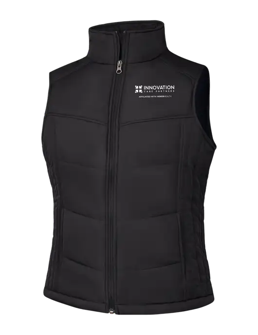 Womens Black/Black Vest w/Innovation Care Partners Logo