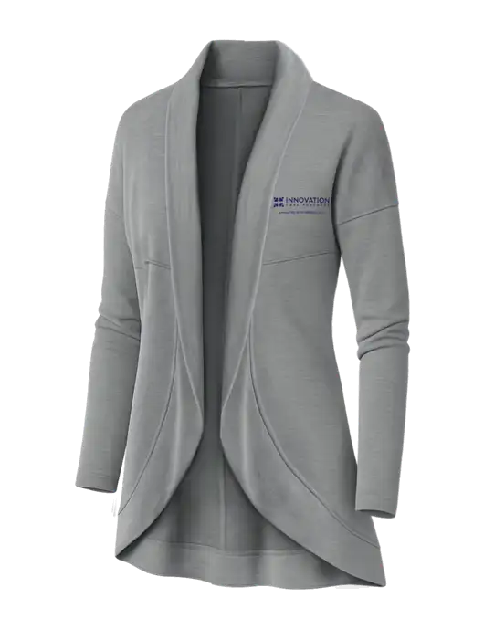 OGIO Light Grey Heather Womens Luuma Cocoon Fleece w/Innovation Care Partners Logo