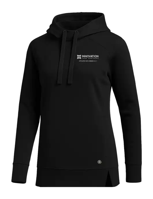 OGIO Black Womens Luuma Pullover Fleece Hoodie w/Innovation Care Partners Logo