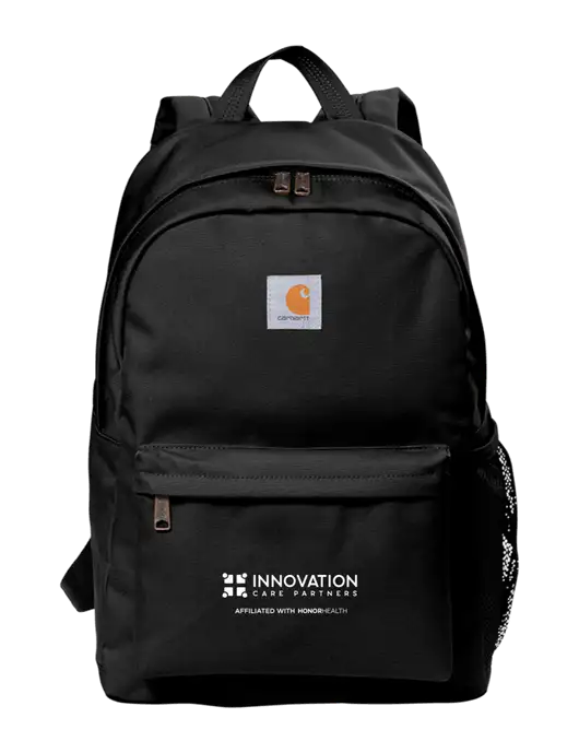 Carhartt Black Canvas Backpack w/Innovation Care Partners Logo