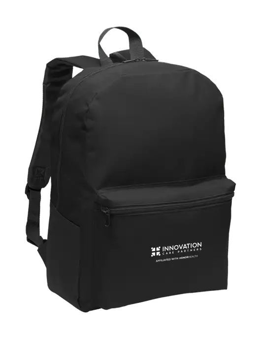 Casual Black Lightweight Laptop Backpack w/Innovation Care Partners Logo