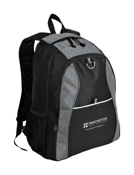 Honeycomb Grey/Black Backpack w/Innovation Care Partners Logo