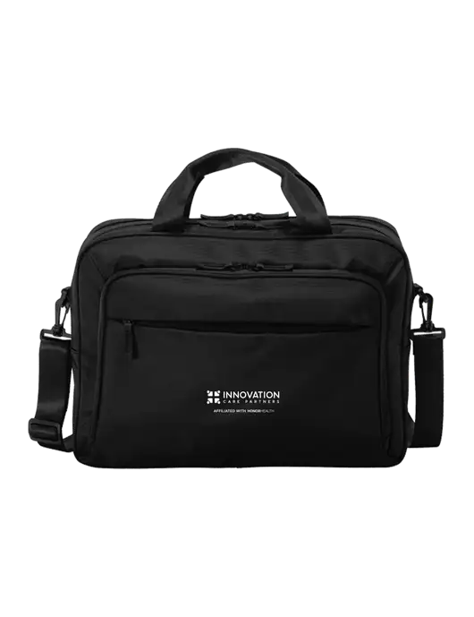 Travel Exec Black Laptop Briefcase w/Innovation Care Partners Logo