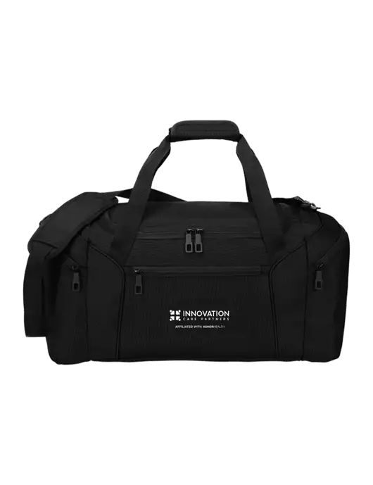 Slim & Lite Black Duffel    w/Innovation Care Partners Logo
