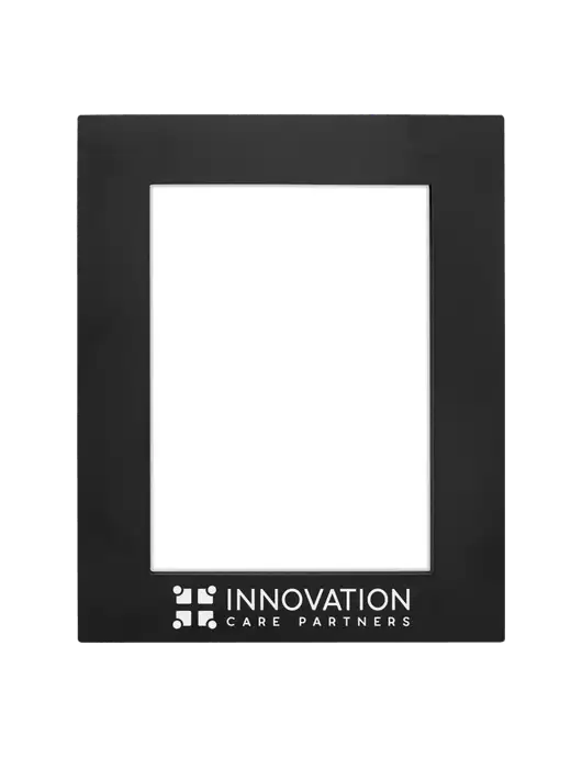 Black Aluminum Photo Frame, 5 x 7 w/Innovation Care Partners Logo
