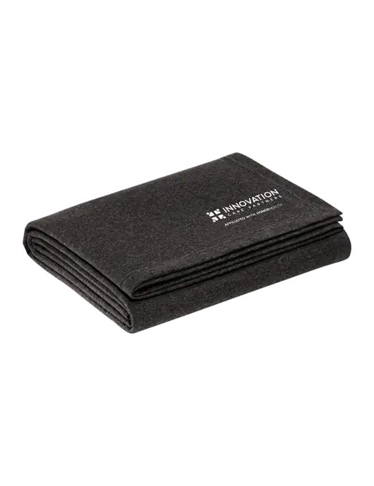 Recycled Charcoal Heather Blanket w/Innovation Care Partners Logo