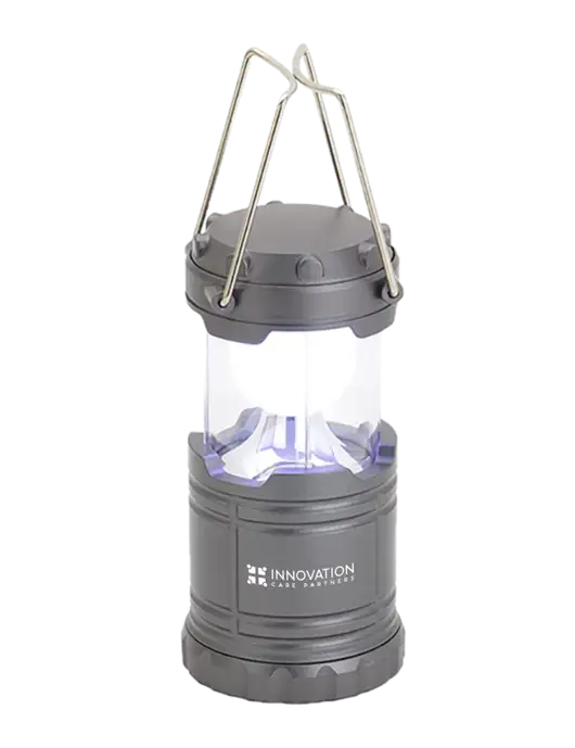 Gunmetal Mini Retro Lantern w/Innovation Care Partners Logo