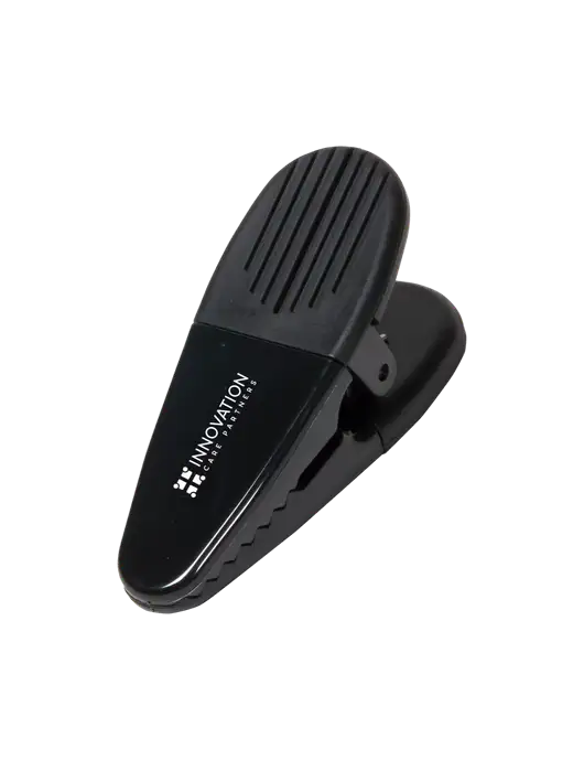 Magnetic Black Power Clip w/Innovation Care Partners Logo